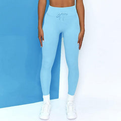 Ribbed High-Waisted Yoga Pants | Soft, Breathable Fitness Leggings