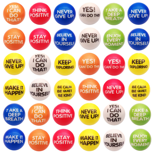 24-Pack Motivational Stress Balls – Soft Squeeze Toys for Relaxation