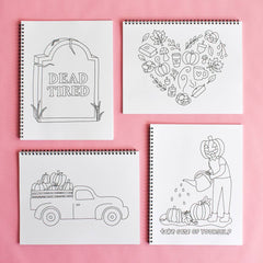 Fall Coloring Book | Simple Adult Coloring Book