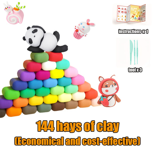 149-Piece Air-Dry Clay Set – Kids DIY Art & Craft Kit