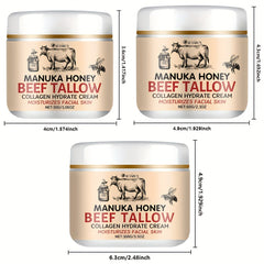 Manuka Honey Tallow Cream – Triple Moisturizing & Firming