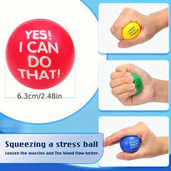 24-Pack Motivational Stress Balls – Soft Squeeze Toys for Relaxation