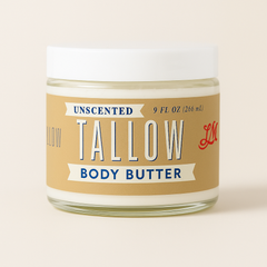 Unscented Tallow Skincare 4-Piece Set