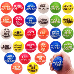 24-Pack Motivational Stress Balls – Soft Squeeze Toys for Relaxation