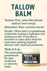 Unscented Tallow Skincare 4-Piece Set