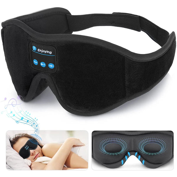 Bluetooth Sleep Mask – 3D Eye Mask with Built-In HD Speakers