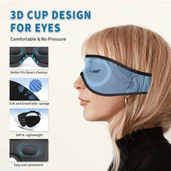 Bluetooth Sleep Mask – 3D Eye Mask with Built-In HD Speakers