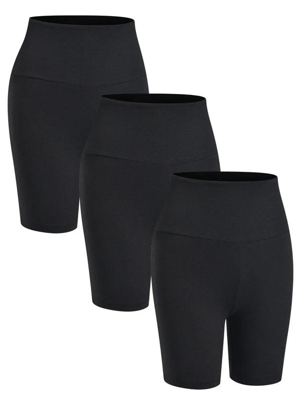 3-Pack Women’s High-Waisted Biker Shorts