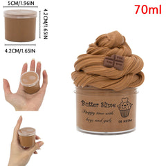 70ml Chocolate Cookies Butter Slime Kit – Soft, Fluffy & Scented DIY Putty