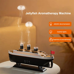 Titanic Ship Diffuser – LED Aromatherapy Humidifier with Auto Shut-Off