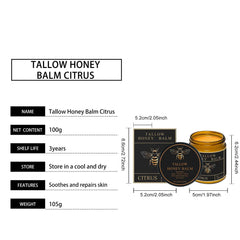 Tallow Honey Cream – Hydrating & Firming Face & Body Moisturizer