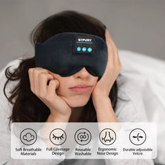 Bluetooth 5.3 Sleep Mask – Wireless Headphones & Eye Shade