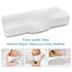 Memory Foam Orthopedic Butterfly Pillow – Cervical Support & Neck Protection