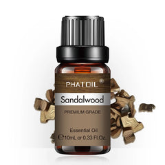 PHATOIL 10ml Aromatherapy Essential Oils – Lavender, Eucalyptus, Bergamot, Juniper & Pine Needles
