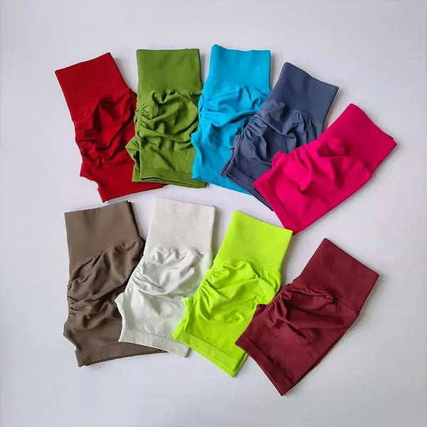 Summer High-Waist Yoga Shorts – Butt Lift & Push-Up Fitness Pants