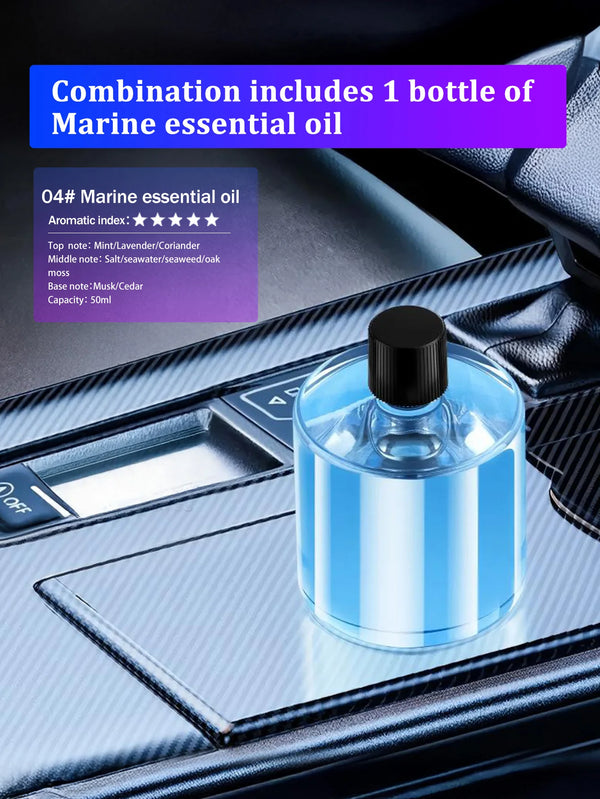 Rechargeable Car Aroma Diffuser with Starry Sky Lights