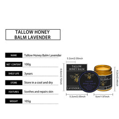 Tallow Honey Cream – Hydrating & Firming Face & Body Moisturizer