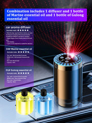 Rechargeable Car Aroma Diffuser with Starry Sky Lights