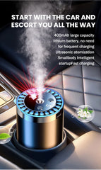 Rechargeable Car Aroma Diffuser with Starry Sky Lights