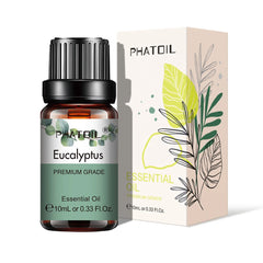 PHATOIL 10ml Aromatherapy Essential Oils – Lavender, Eucalyptus, Bergamot, Juniper & Pine Needles