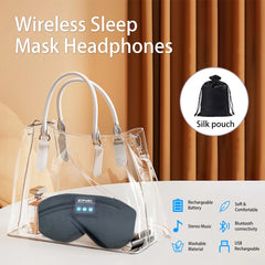 Bluetooth 5.3 Sleep Mask – Wireless Headphones & Eye Shade
