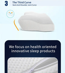 Memory Foam Orthopedic Butterfly Pillow – Cervical Support & Neck Protection
