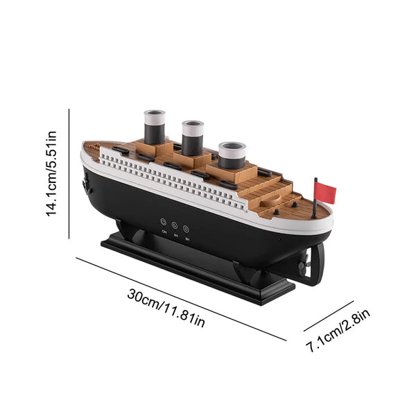 Titanic Ship Diffuser – LED Aromatherapy Humidifier with Auto Shut-Off