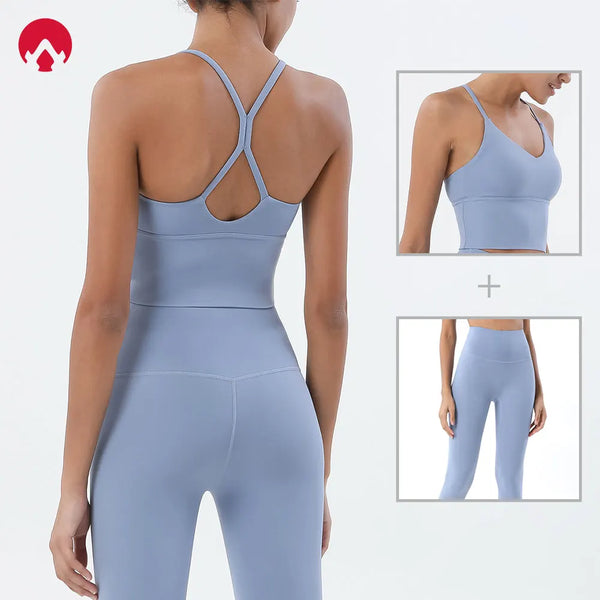 Women’s 2-Piece Sportswear Set – Gym Bra & Leggings