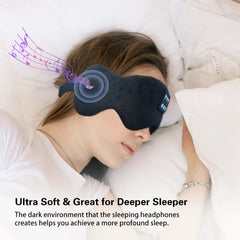 Bluetooth 5.3 Sleep Mask – Wireless Headphones & Eye Shade