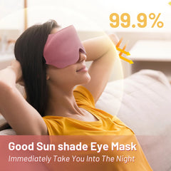 3D Travel Sleep Mask – Light Blocking Eye Patch for Night Sleep