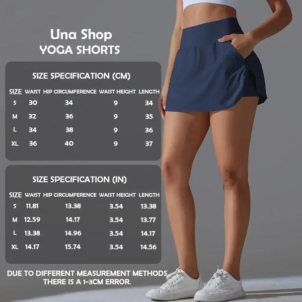 Una-Shop High Waist Yoga Shorts