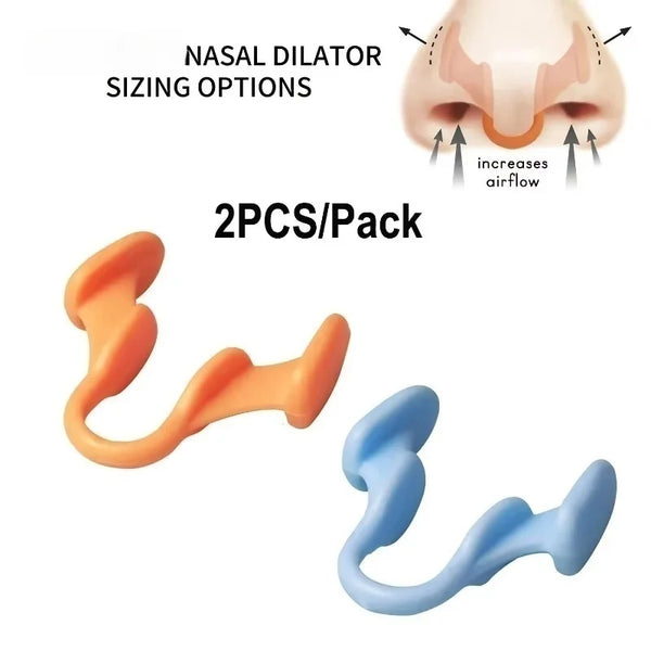 2PCS Anti-Snoring Nose Clip – Silicone Stop Snoring Device