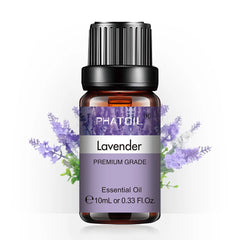 PHATOIL 10ml Aromatherapy Essential Oils – Lavender, Eucalyptus, Bergamot, Juniper & Pine Needles
