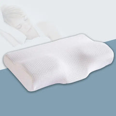 Memory Foam Orthopedic Butterfly Pillow – Cervical Support & Neck Protection