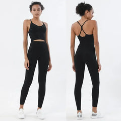 Women’s 2-Piece Sportswear Set – Gym Bra & Leggings