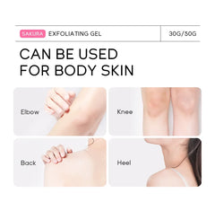 Sakura Exfoliating Peeling Gel – Moisturizing Facial Scrub