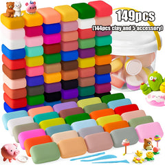 149-Piece Air-Dry Clay Set – Kids DIY Art & Craft Kit