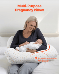Adjustable Pregnancy Pillow - H-Shape Full Body Support for Better Sleep