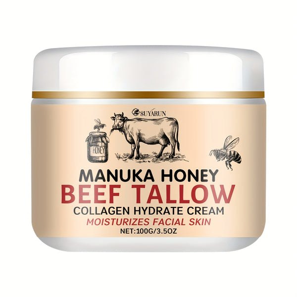 Manuka Honey Tallow Cream – Triple Moisturizing & Firming