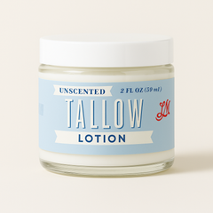 Unscented Tallow Skincare 4-Piece Set