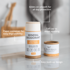 Mineral Deodorant Bundle (4-Pack) – Baking Soda-Free for Sensitive Skin