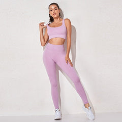 Elevate Active: Seamless High-Waist Bra & Leggings