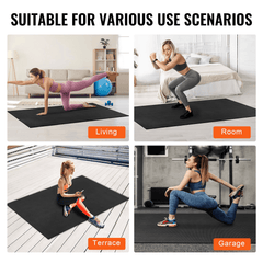 Large Non-Slip Exercise Mat 7x5 ft