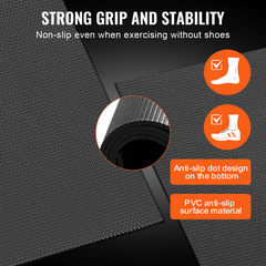 Large Non-Slip Exercise Mat 7x5 ft